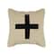 Hello Honey® 20" x 20" Swiss Cross Cotton Wool Throw Pillow
